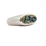 TUVA Dome Ring - Sterling Silver + New Lander Variscite