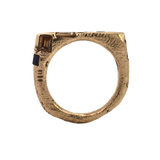 WORKSHOP RING No. 2 - Gold Sapphire, Diamonds