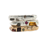 WORKSHOP RING No. 2 - Gold Sapphire, Diamonds