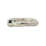 WORKSHOP RING No. 4 - Silver, rough diamonds, sapphire, ghost