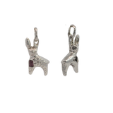 WORKSHOP No. 11  Pendant - Hare -  Sterling Silver, Sapphire, Ruby, Diamond