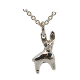 WORKSHOP No. 11  Pendant - Hare -  Sterling Silver, Sapphire, Ruby, Diamond