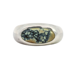 TUVA Dome Ring - Sterling Silver + New Lander Variscite