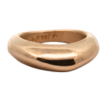 Artisan-Crafted GLENR Dome Ring Stack in Recycled Platinum