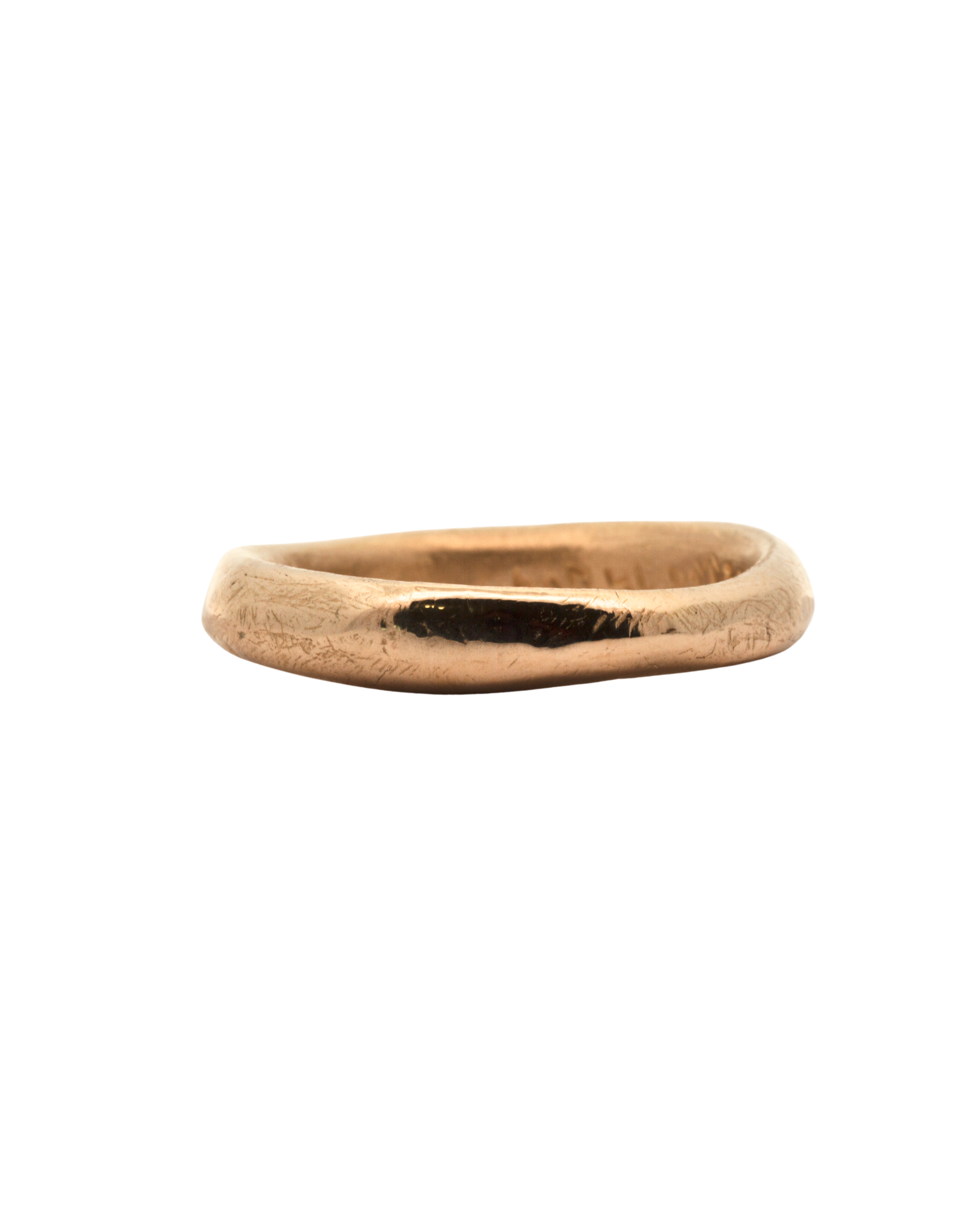 Artisan-Crafted MADRONE Heavy Ring in Recycled Platinum