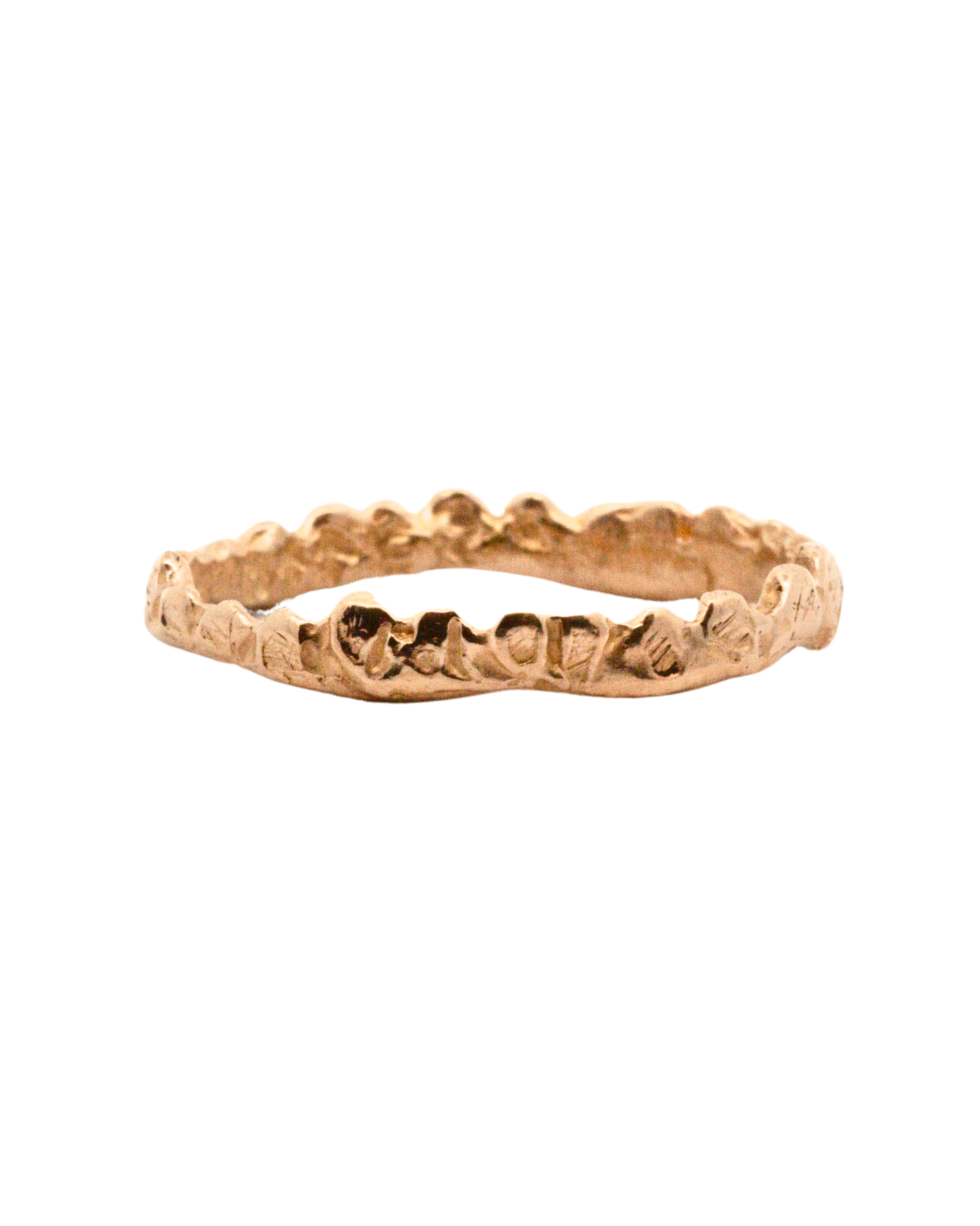 Crown Stacker Ring in 14K Yellow Fairmined Gold