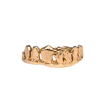 DORTE Sea Kelp Stacker Ring in Fairmined Gold with Organic Texture