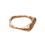 Detail of Fossil Fern Motif on FRIKA Wide Stacker Ring