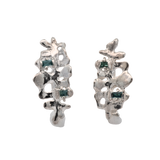 DORTE Earrings - Silver + Tourmalines