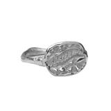 FRIKA Round Signet Ring - Sterling Silver