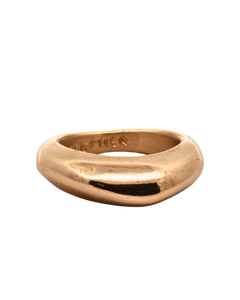 GLENR Round Dome Ring in Fairmined Gold with Polished Finish