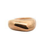 GLENR Square Dome Ring in Fairmined Gold with Sculptural Design