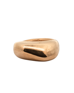 GLENR Square Dome Ring in Fairmined Gold with Sculptural Design