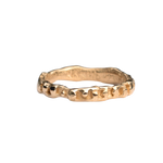 HALLE Ring in Fairmined Gold with Dotted Detail and Melted Edges