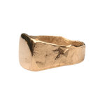 HANSI Signet Ring in Fairmined Gold with Scuffed Texture
