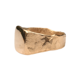 HANSI Signet Ring in Fairmined Gold with Scuffed Texture