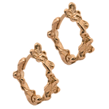 IDUN Floral Hoop Huggie Earrings in 14K Yellow Fairmined Gold