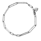 JONSI Slub Link Bracelet - Sterling Silver