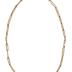 JONSI Slub Link Chain Necklace in Fairmined Gold with Variegated Links