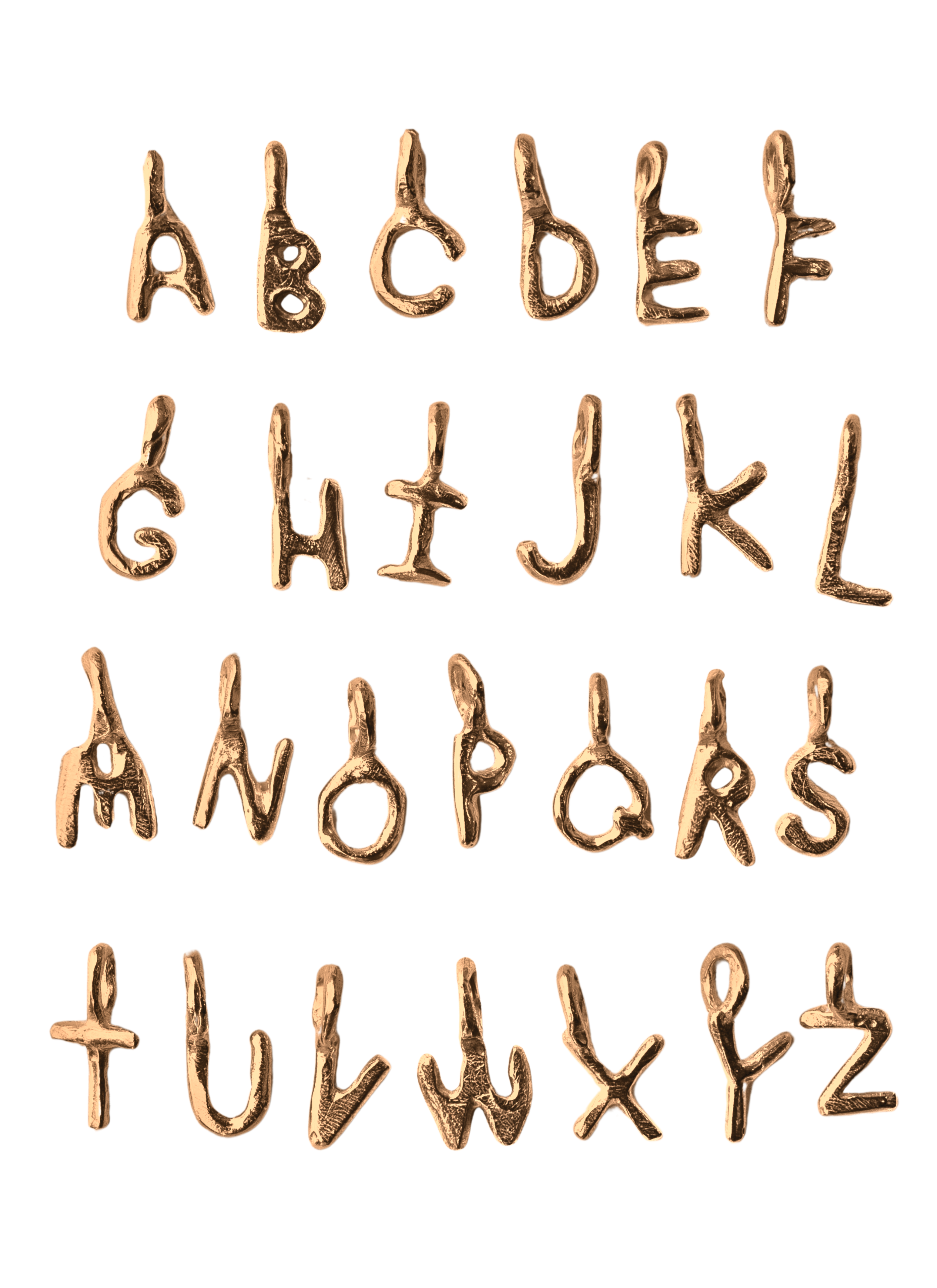 LETTER Charm in 14K Yellow Fairmined Gold