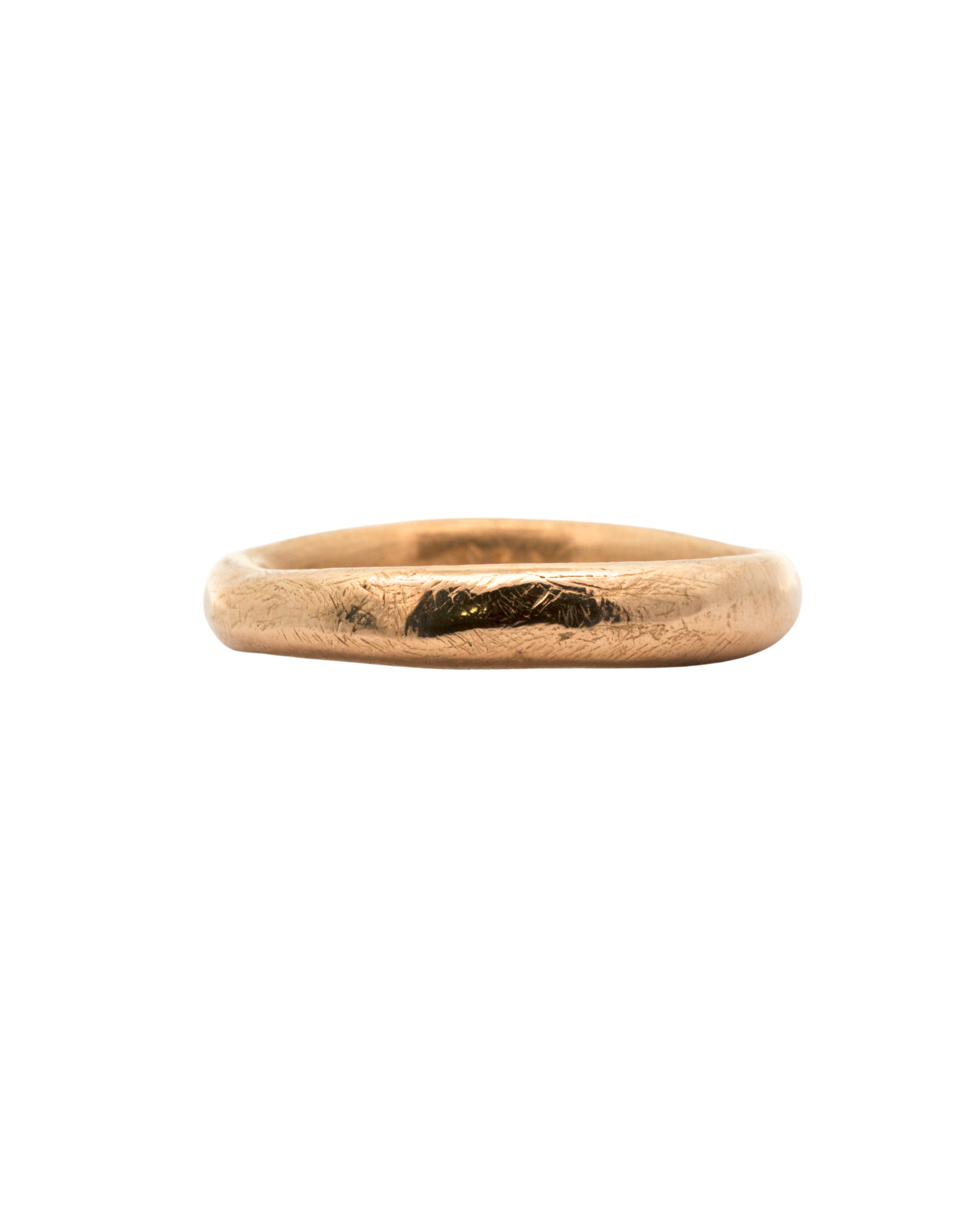 MADRONE Heavy Ring in Fairmined Gold with Scuffed Texture