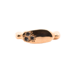 MAEVA Signet Ring in Fairmined Gold with Salt and Pepper Diamonds