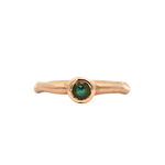 Madrone Solitaire ring with 4mm Montana sapphire set in Fairmined gold