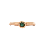 Madrone Solitaire ring with 4mm Montana sapphire set in Fairmined gold