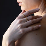 Model Wearing ESPEN Ring with Elegant Style