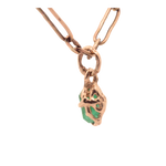 OOAK No. 68 PEEKABOO Emerald Charm with Minimalist Style