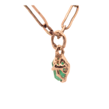 OOAK No. 68 PEEKABOO Emerald Charm with Minimalist Style
