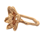 RORA Giant Flower Signet Ring with Elegant Style