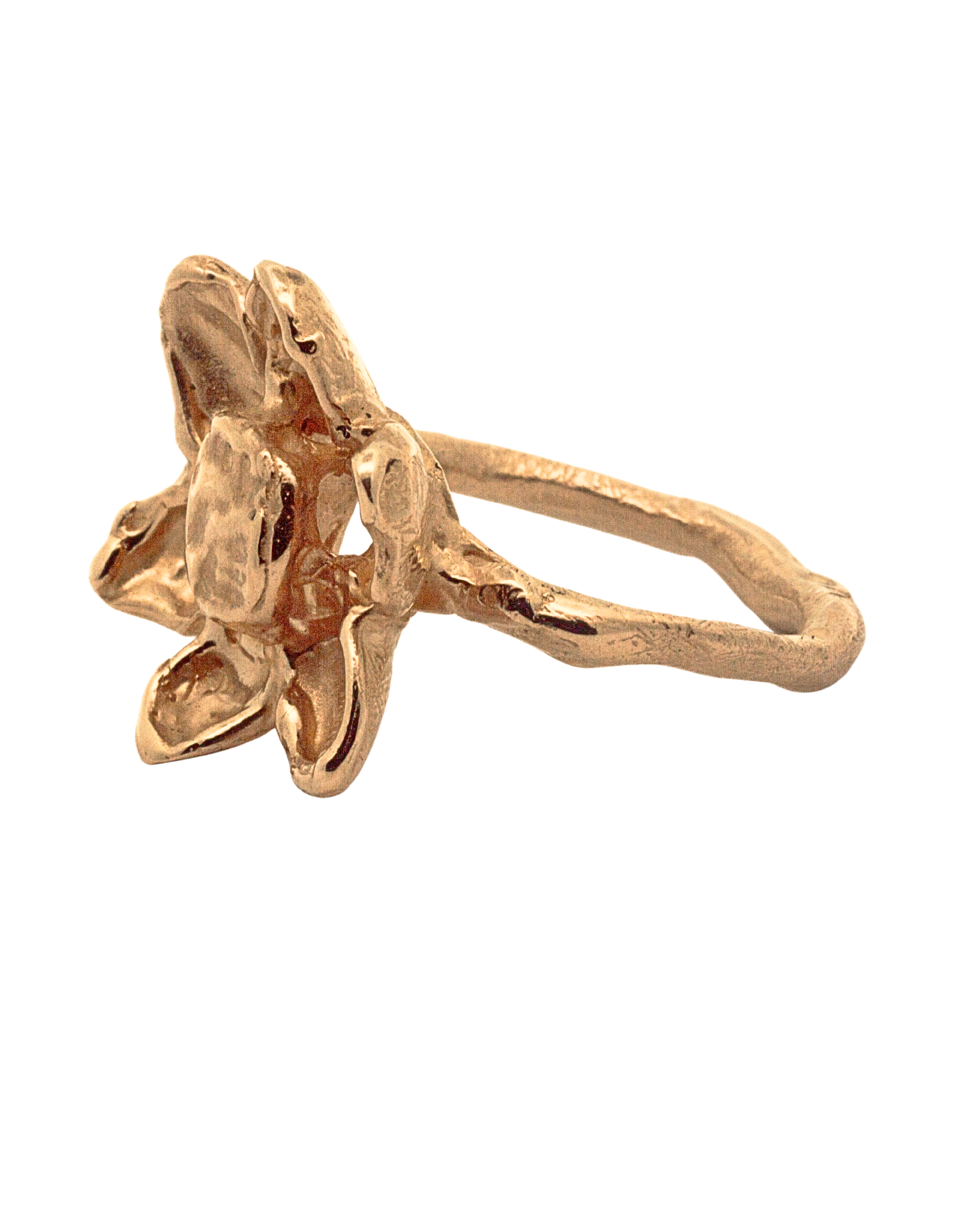 RORA Giant Flower Signet Ring with Elegant Style