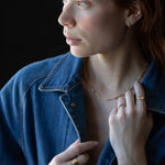 SIGR WATER Narrow Band Ring in Recycled Platinum with Sculptural Design