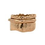 SIGR WATER ring in recycled platinum displayed on white background