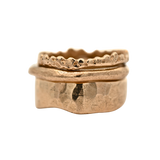 SIGR WATER ring in recycled platinum displayed on white background