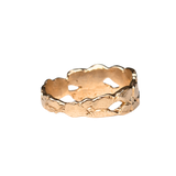 Side View of ERNA Wide Band Ring Highlighting Peek-a-Boo Cutouts