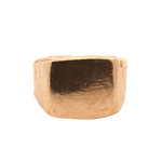 Side View of HANSI Signet Ring Highlighting Fluid Wavy Band