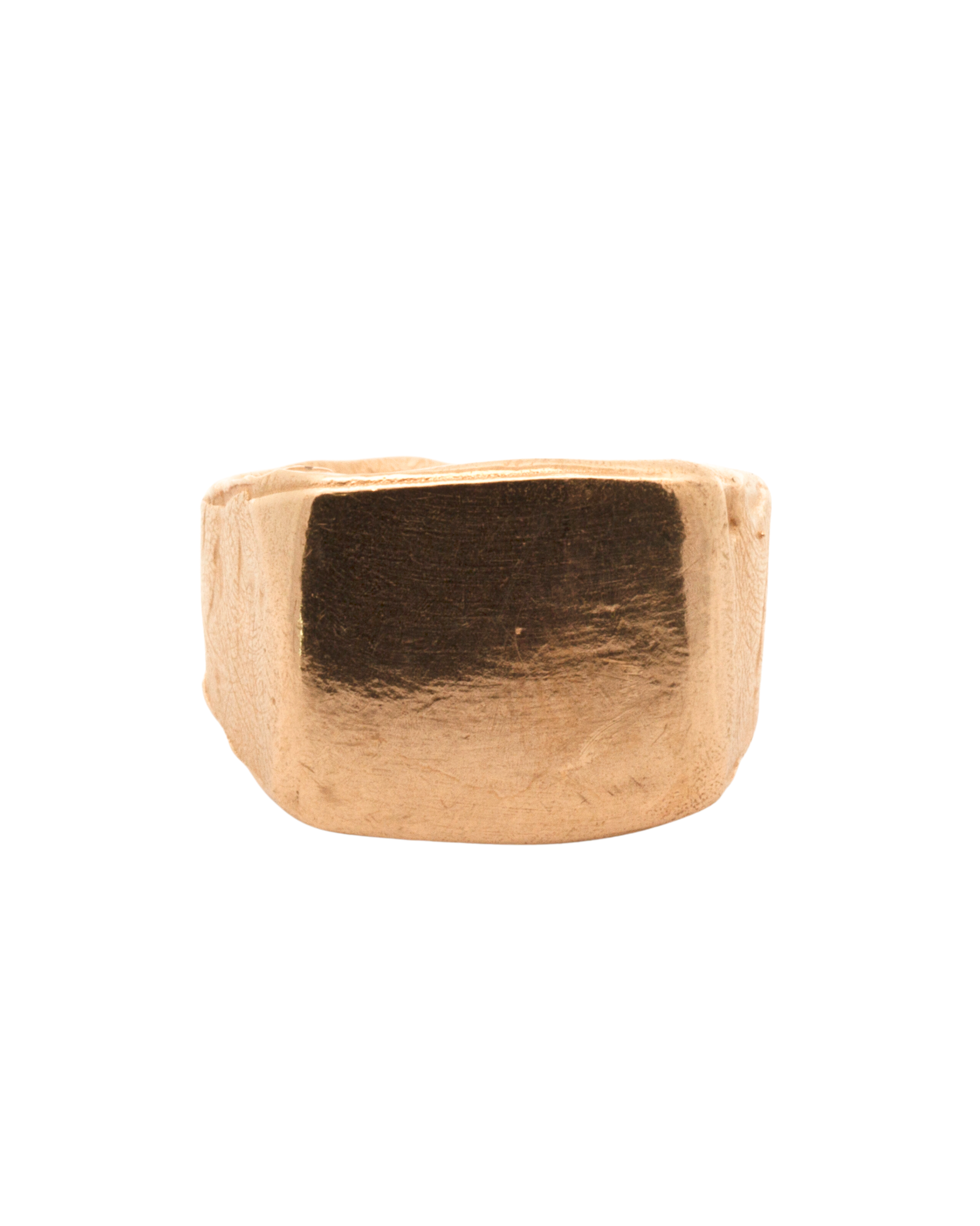 Side View of HANSI Signet Ring Highlighting Fluid Wavy Band