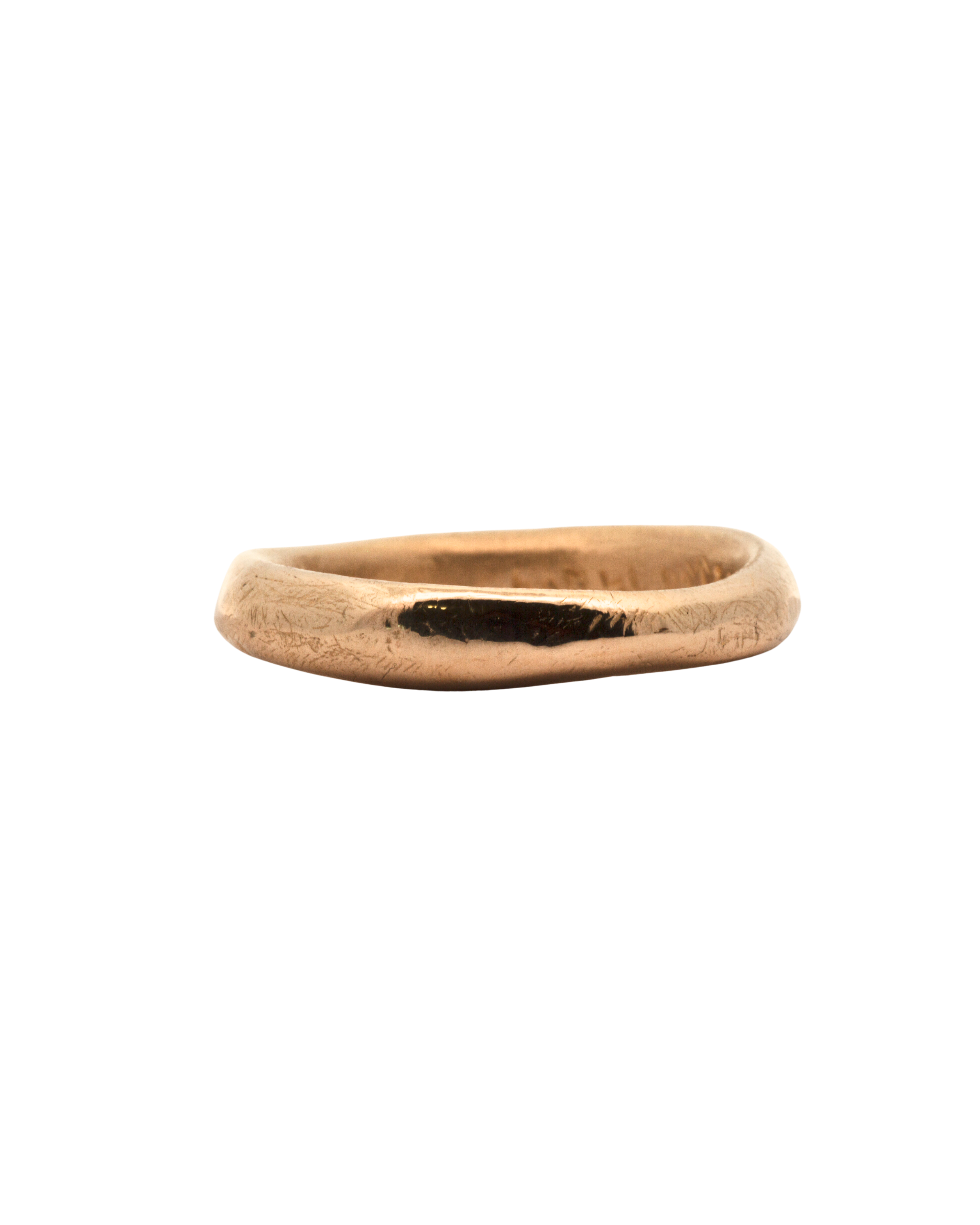 Side View of MADRONE Heavy Ring Highlighting Sculptural Design