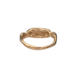 Side View of MAEVA Signet Ring Highlighting Sculptural Design