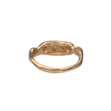 Side View of MAEVA Signet Ring Highlighting Sculptural Design