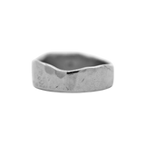 SIGR Wide Half Straight Stacker Ring - Sterling Silver