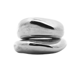 GLENR Dome Ring Stack - Sterling Silver