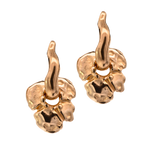 TILDA Hoops with HIBI Flower Charms in 14K Yellow Fairmined Gold