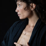 Left Hand - Mini Holding Charm - Sterling Silver