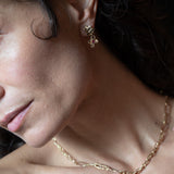 FRIKA Mix Earrings - Gold and Rubies