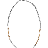 JONSI Slub Link Chain Necklace - Mixed
