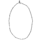 JONSI Slub Link Chain Necklace - Sterling Silver