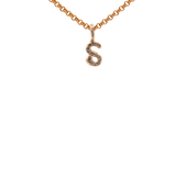 LETTER Charm - Gold + Pavé
